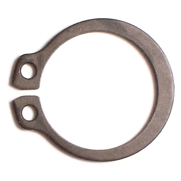 Midwest Fastener External Retaining Ring, Steel Plain Finish, 18 mm Shaft Dia, 6 PK 32405 - main